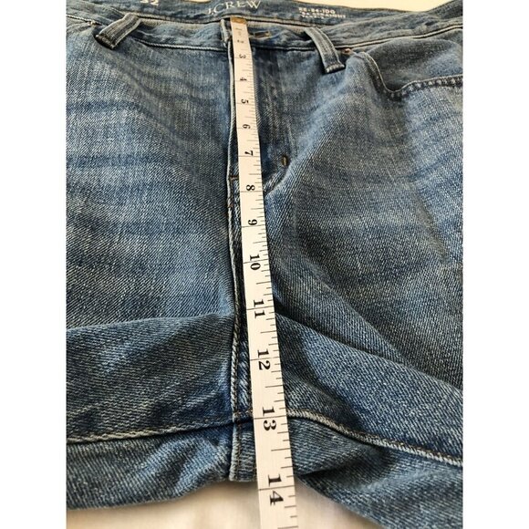 J.Crew Women's Mid-Rise Straight Jean Size 32 Elise Wash No Stretch Rigid Denim - Picture 8 of 9